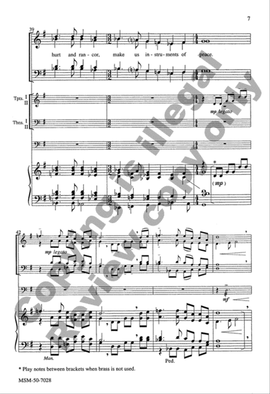 God of Grace and God of Laughter 4-Part scores gallery preview page 7