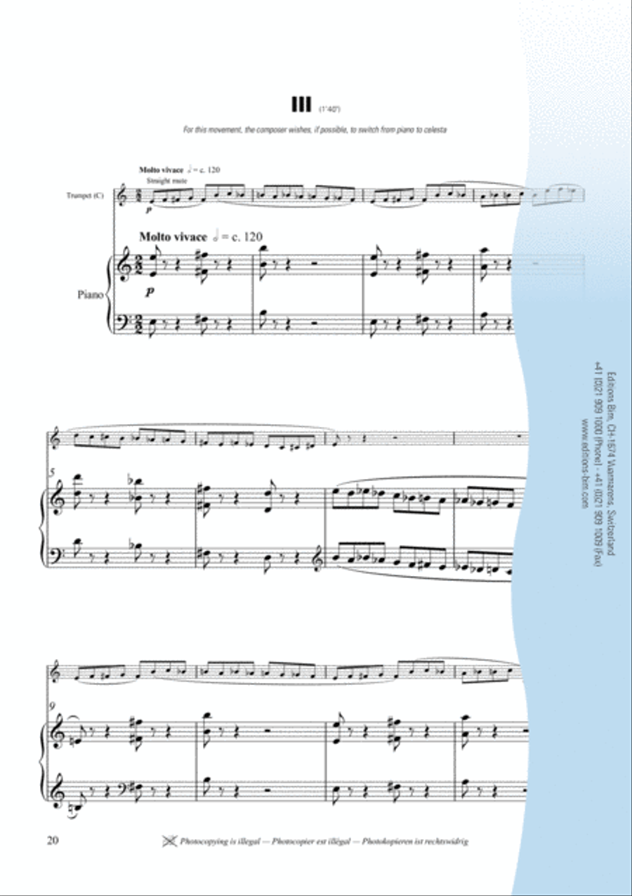 Sonata Sonata Trumpet Solo scores gallery preview page 10