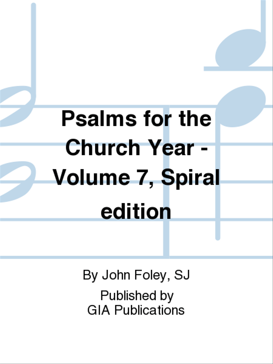 Psalms for the Church Year - Volume 7, Spiral edition Psalms scores gallery preview page 1