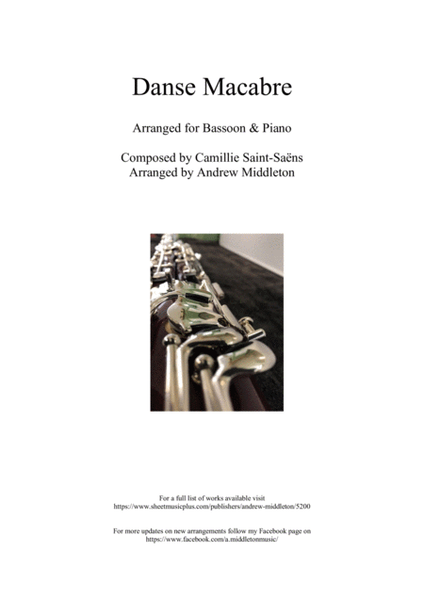 Danse Macabre arranged for Bassoon and Piano image number null