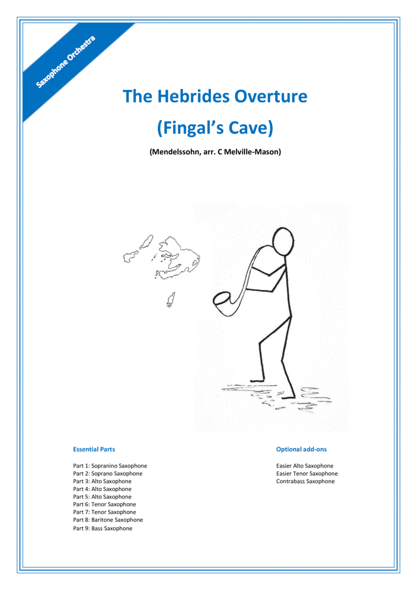 The Hebrides Overture (Fingal's Cave) for Saxophone Orchestra image number null