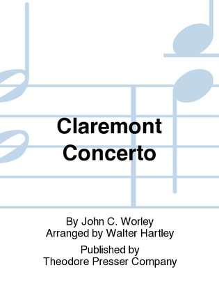 Book cover for Claremont Concerto