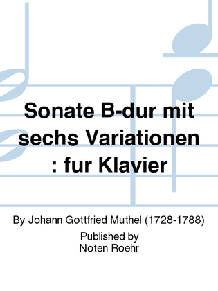 Sonate B-dur mit sechs Variationen