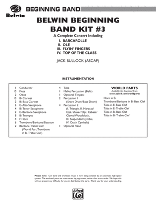Belwin Beginning Band Kit #3: Score