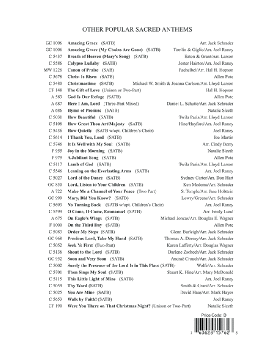 Come to Jesus (Untitled Hymn) Choir scores gallery preview page 12