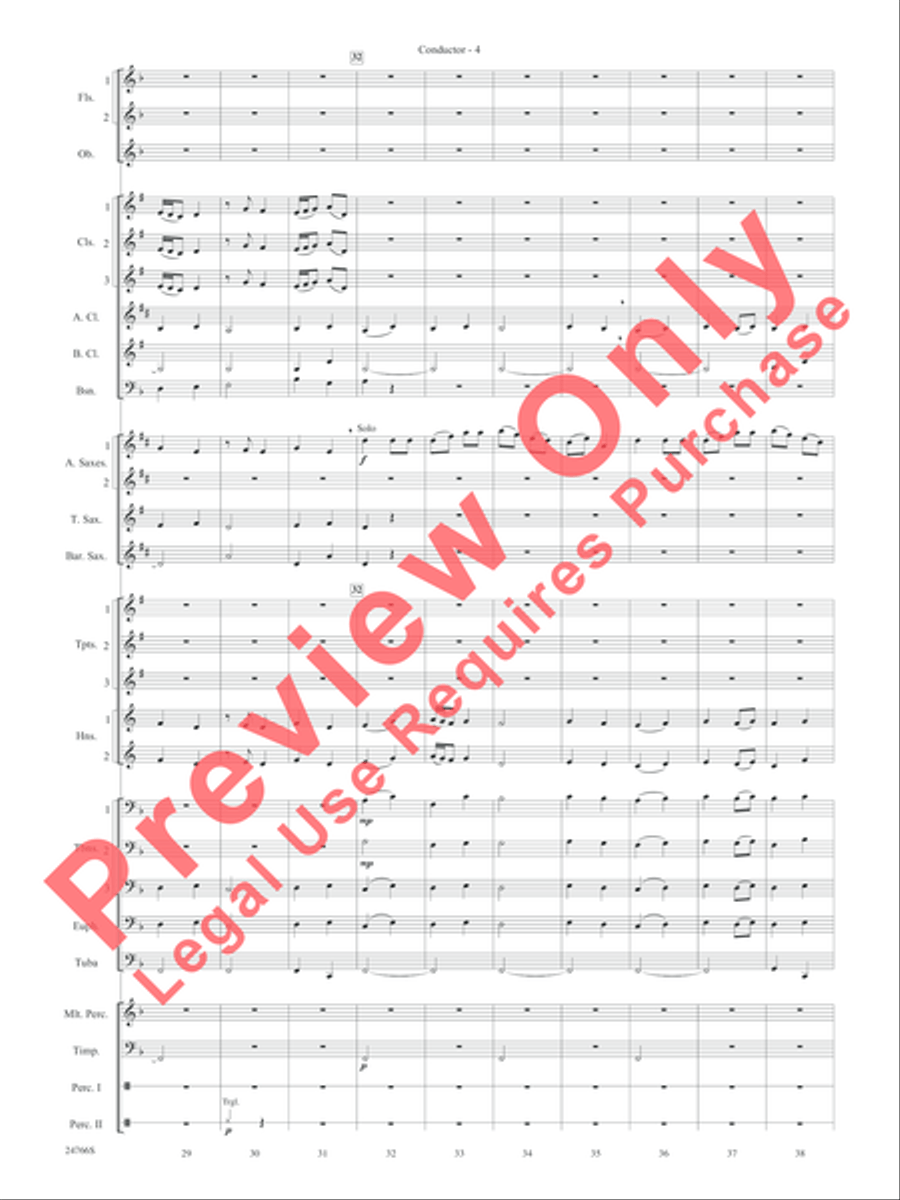 Folk Songs from the British Isles Concert Band scores gallery preview page 7