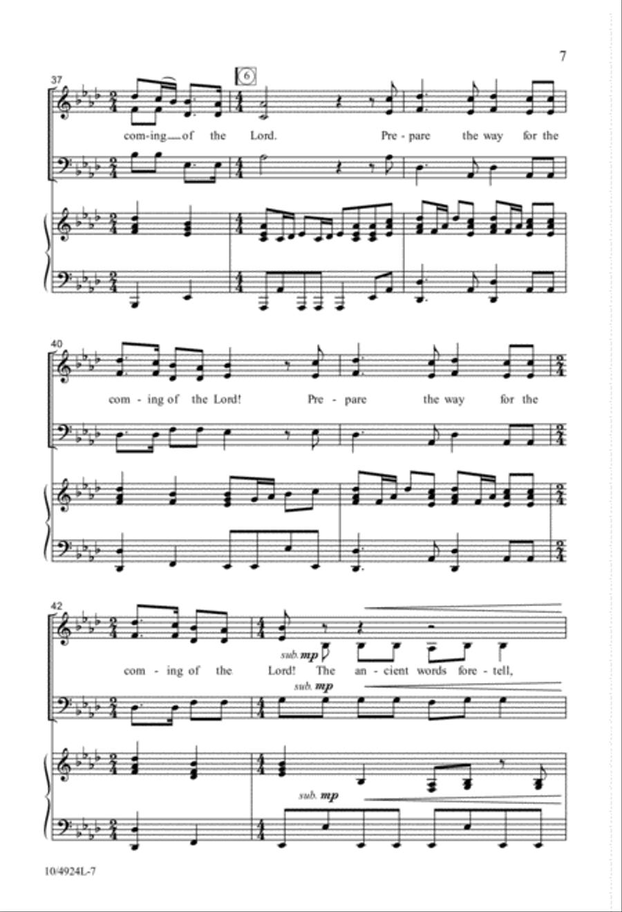 The Coming of the Lord 3-Part scores gallery preview page 7