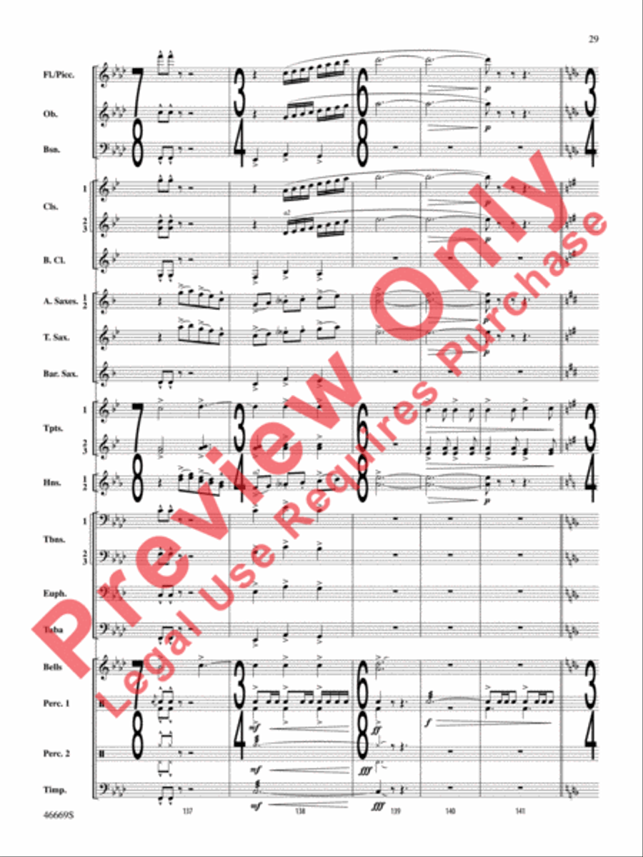 Oracles of the Sirocco Oracles of the Sirocco Concert Band scores gallery preview page 30
