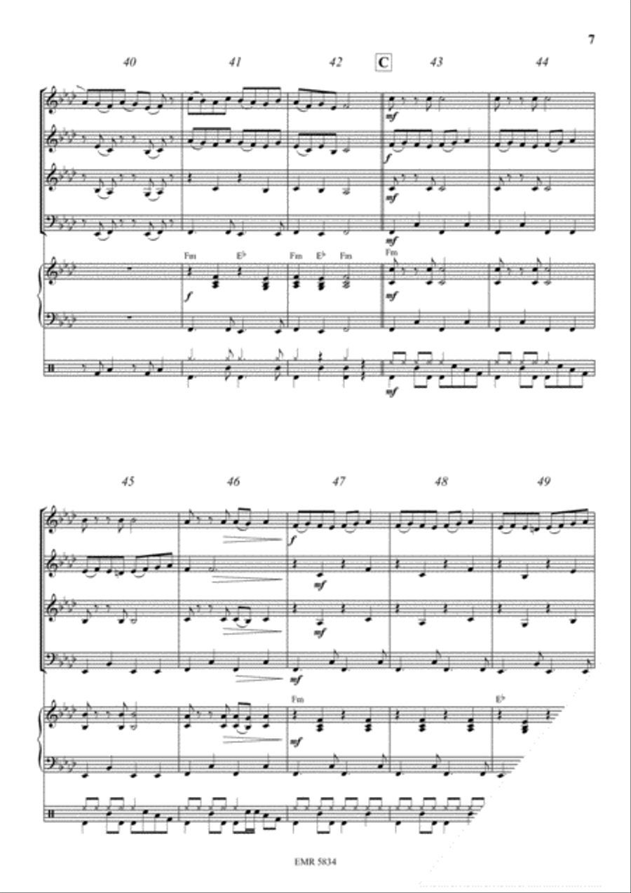 Inca Dance Concert Band scores gallery preview page 7