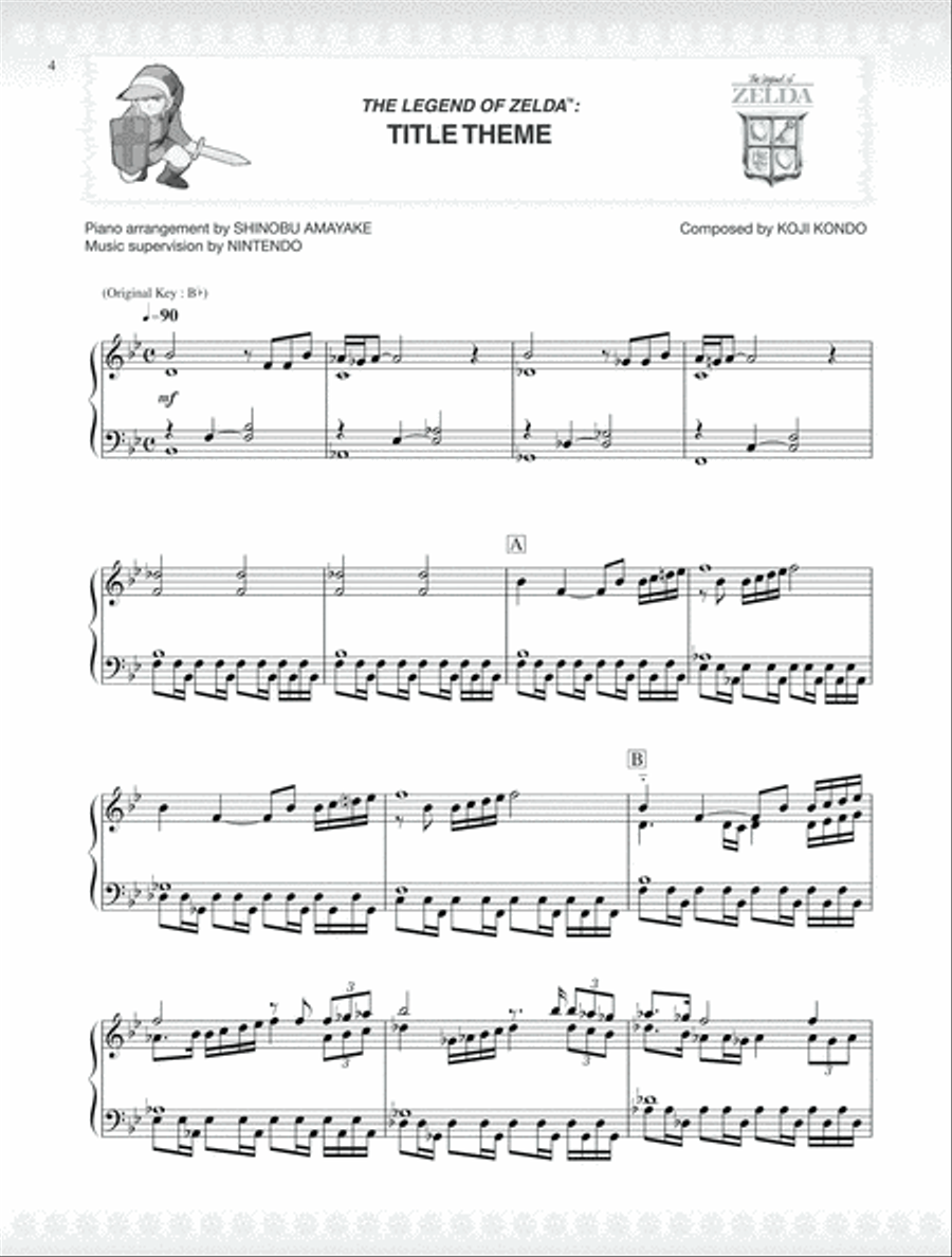 The Legend of Zelda Series for Piano Piano Solo scores gallery preview page 4