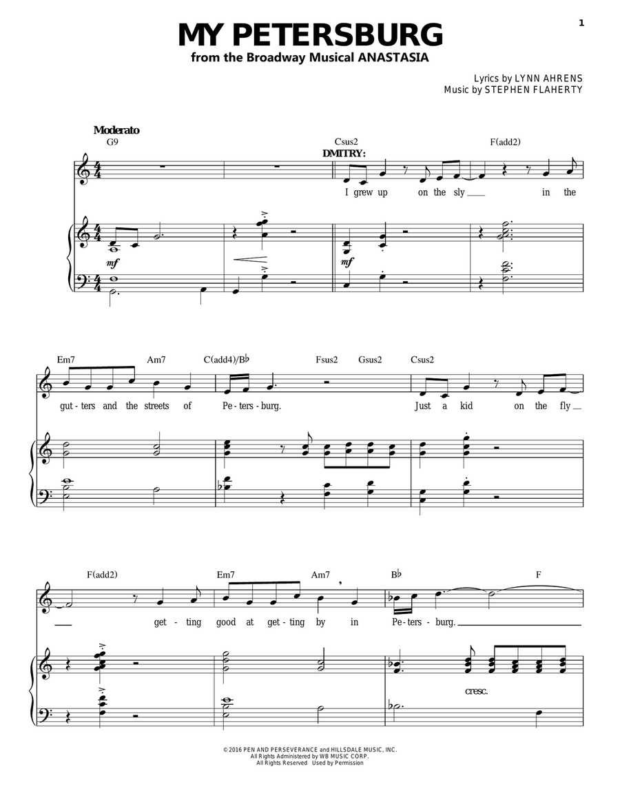 My Petersburg My Petersburg Voice scores gallery preview page 1