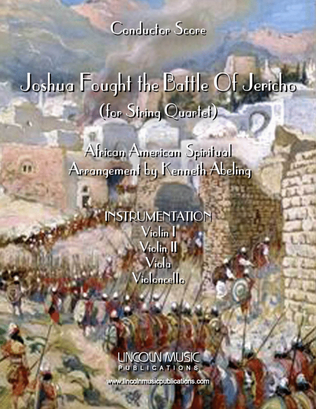 Book cover for Joshua Fought the Battle of Jericho (for String Quartet)