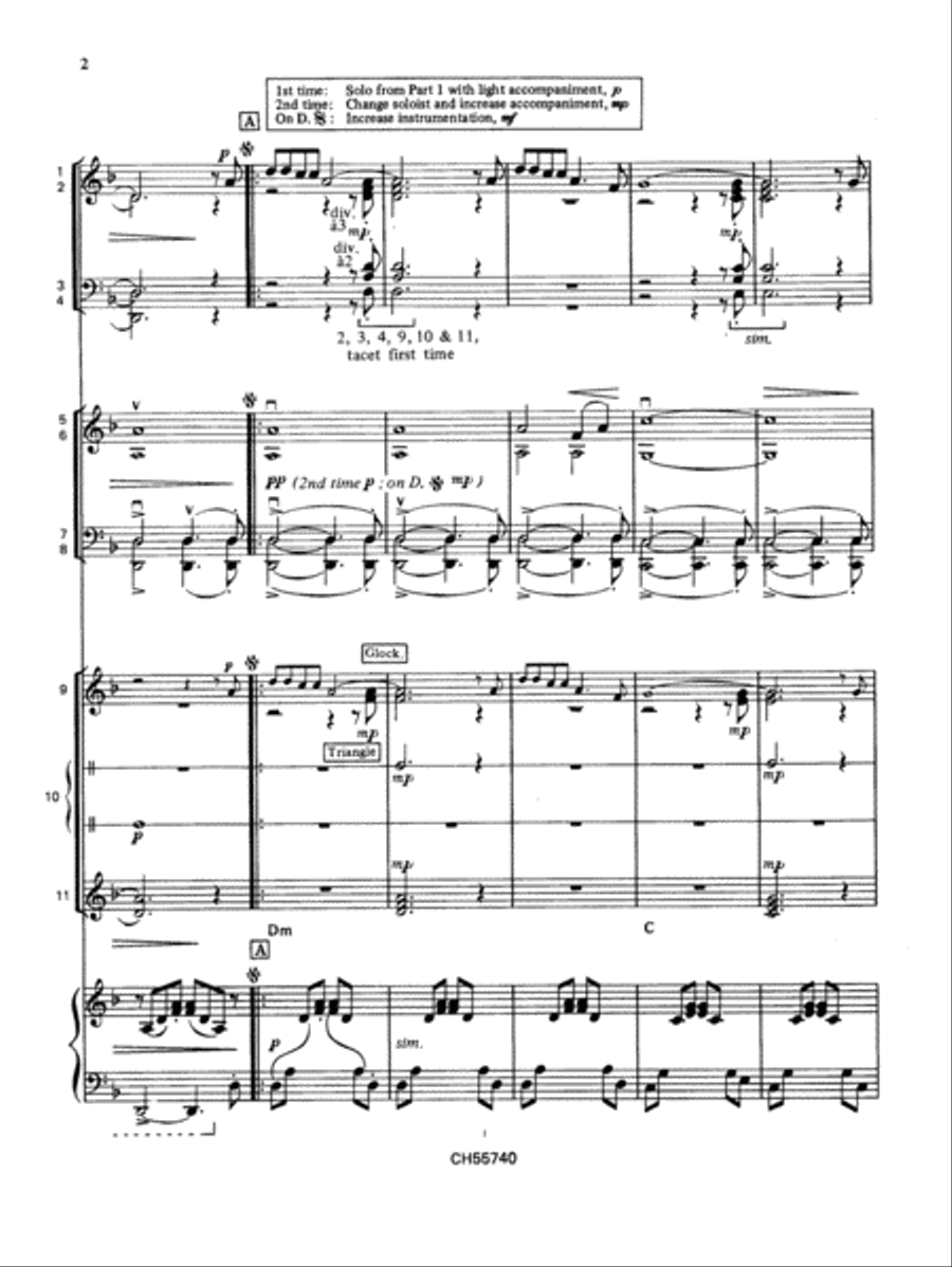 Walking In The Air (theme from The Snowman) School and Community scores gallery preview page 2