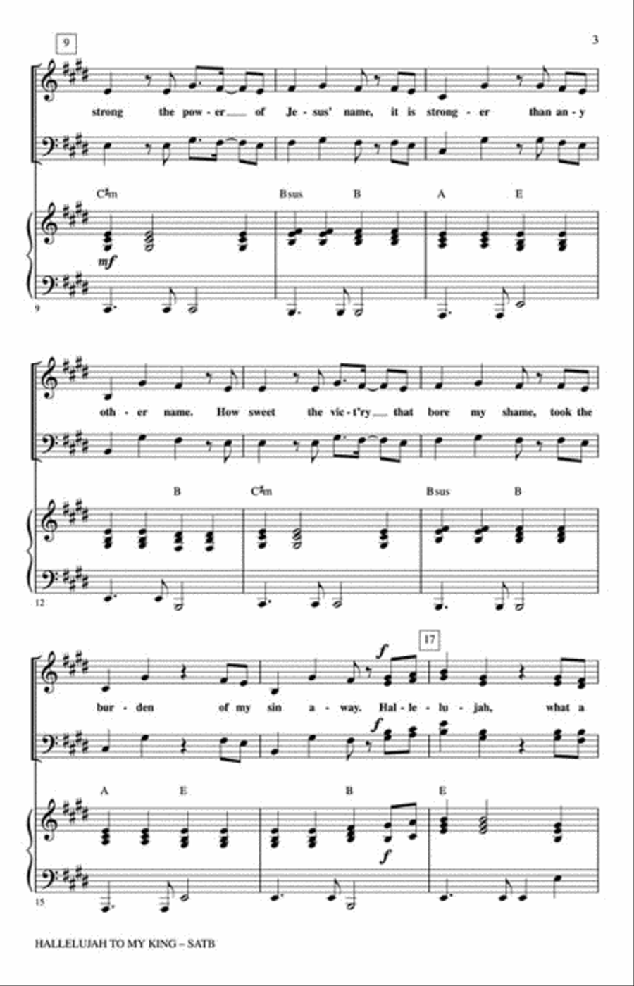 Hallelujah to My King Hallelujah to My King 4-Part scores gallery preview page 3