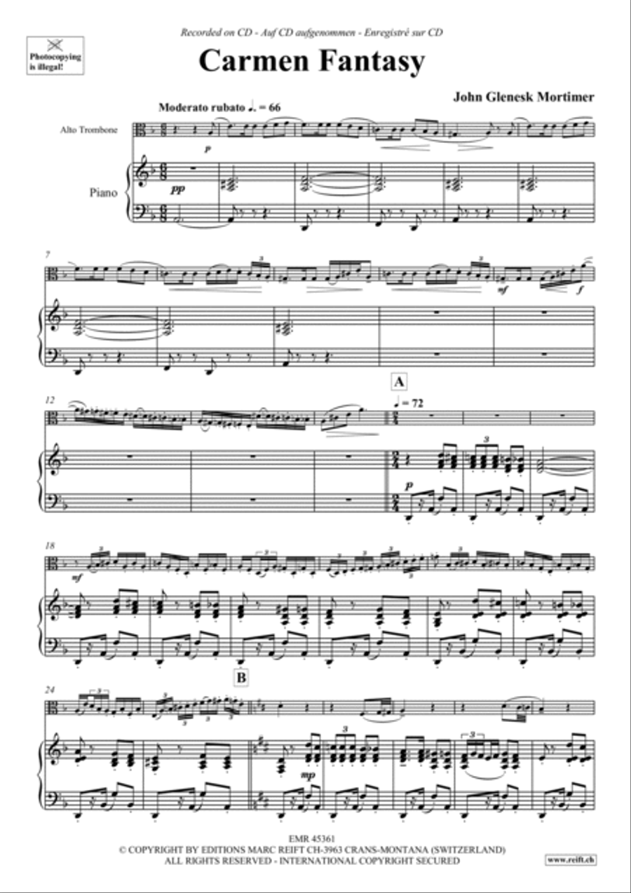 Carmen Fantasy Carmen Fantasy Piano Accompaniment scores gallery preview page 6