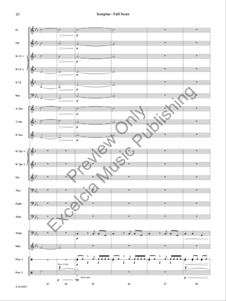 Scorpius (Score) Scorpius (Score) Concert Band scores gallery preview page 11