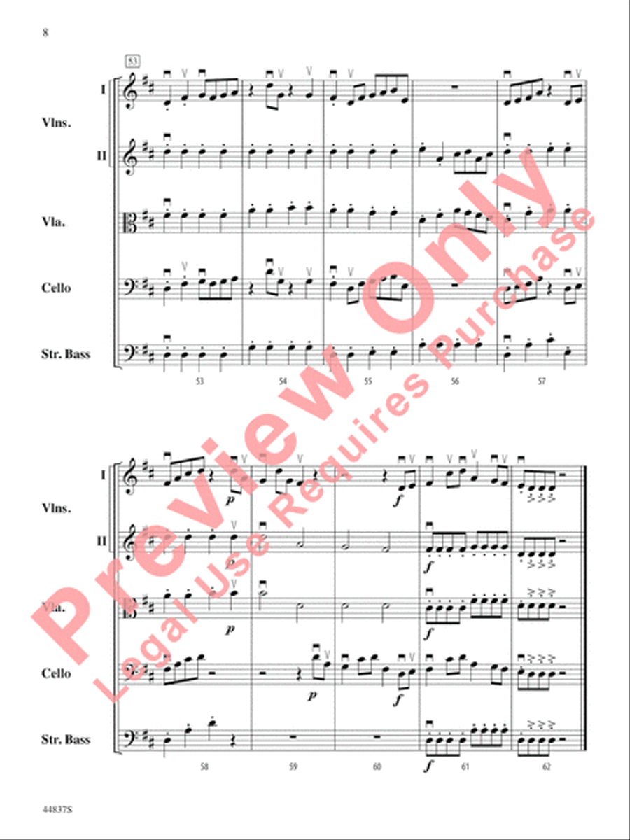 A Spark of Courage String Orchestra scores gallery preview page 9