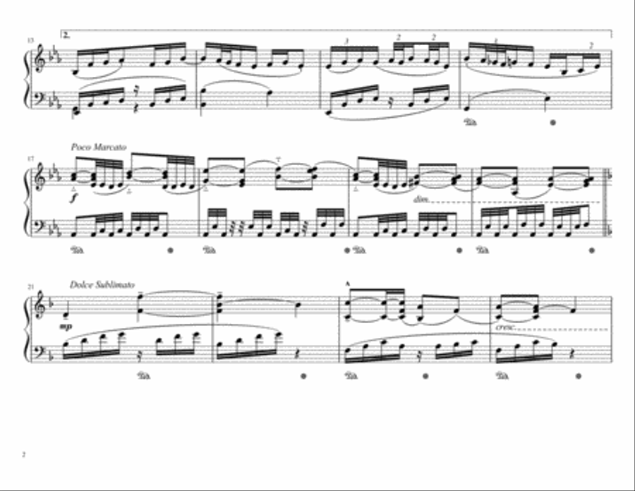 Piano Sonata N.3 Op 7 nº2 Piano Solo scores gallery preview page 2