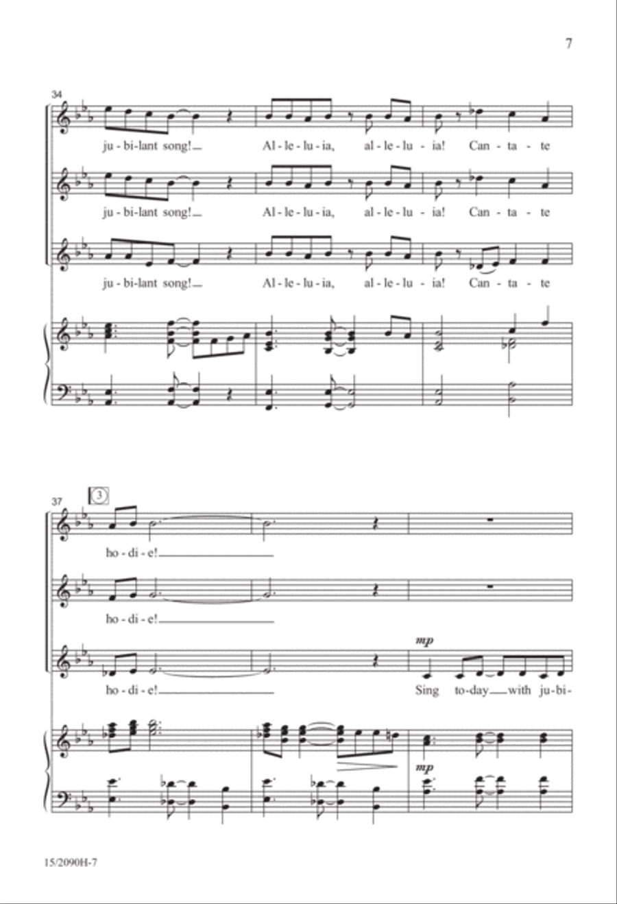 Cantate Hodie! (Sing Today) SSA scores gallery preview page 8