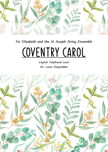 Coventry Carol for String Orchestra