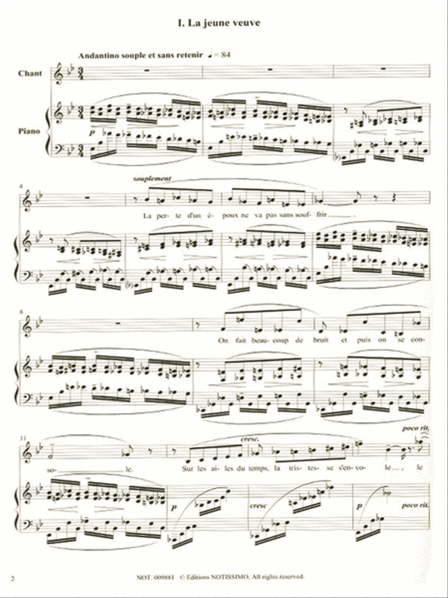 Aboulker La Fontaine Femmes En Fables Voice & Piano Book Voice scores gallery preview page 2