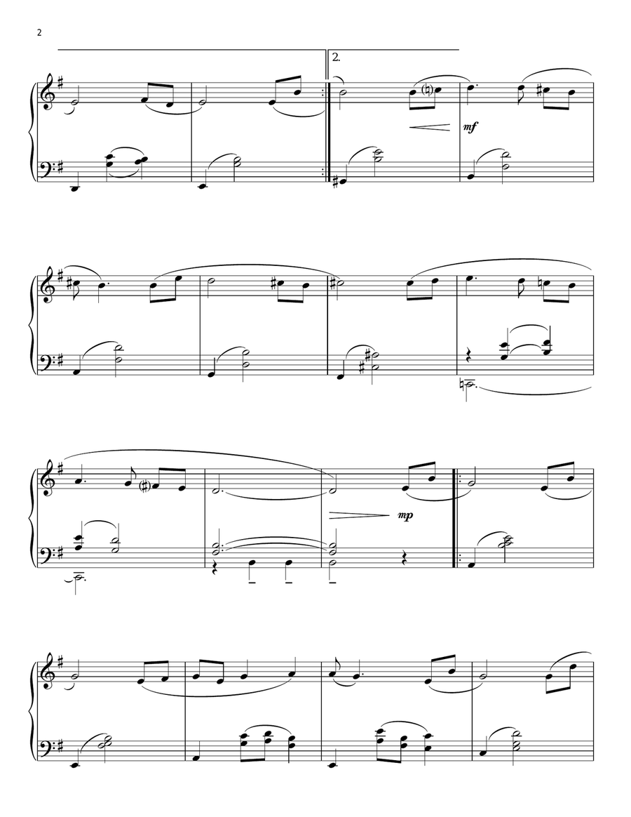 Spartacus - Love Theme Piano Solo scores gallery preview page 2