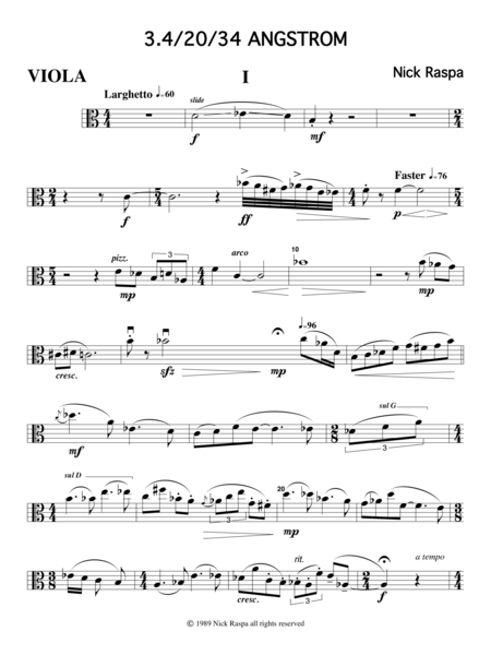 3.4/20/34 Angstrom (String Quartet) Viola part