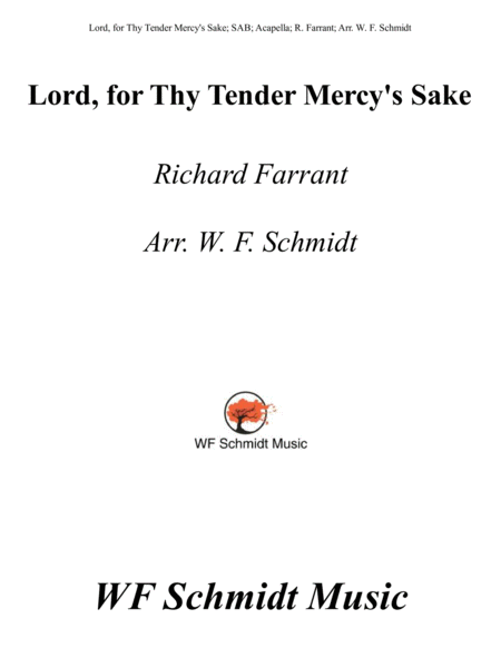 Lord, for Thy Tender Mercy's Sake image number null