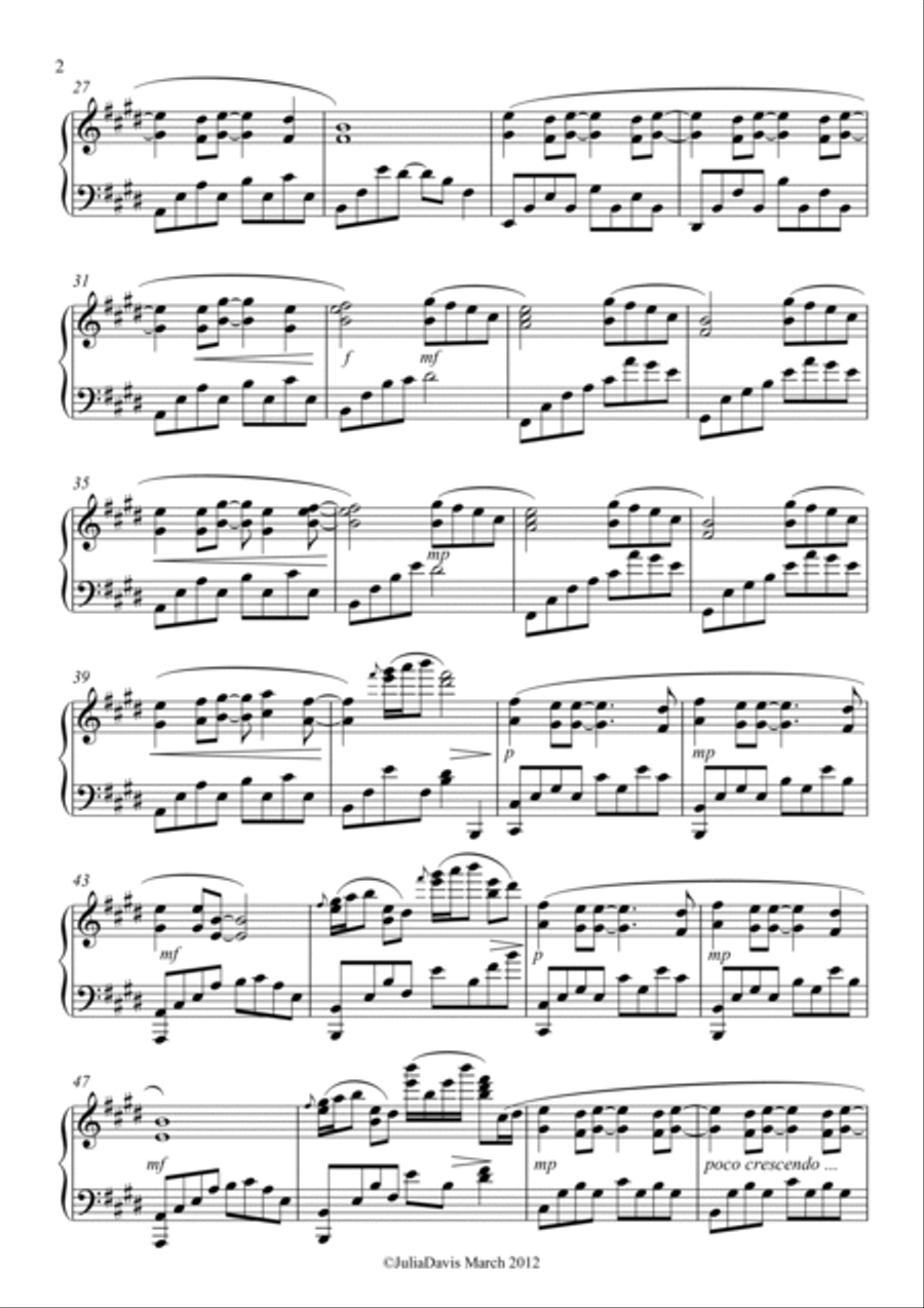 Fallen Breeze Fallen Breeze Piano Solo scores gallery preview page 2