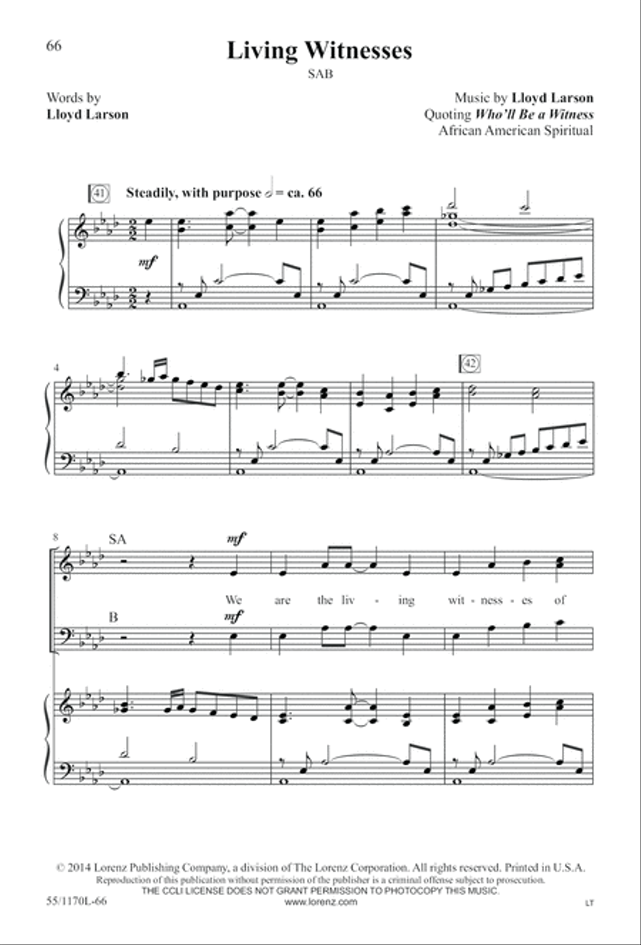 Witness 3-Part scores gallery preview page 67