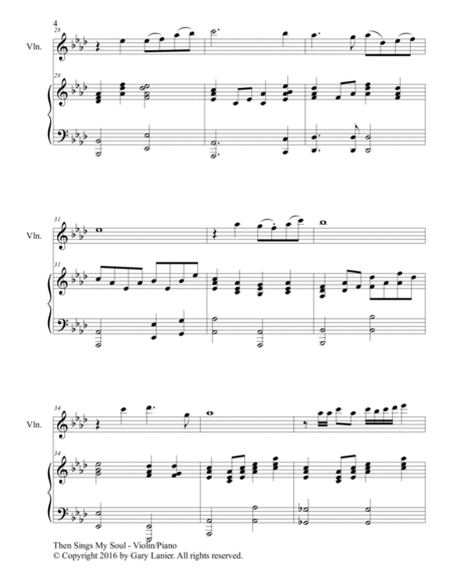 2 PAK HYMN SERIES! HOW GREAT THOU ART & AMAZING GRACE, Violin & Piano (Score & Parts) image number null