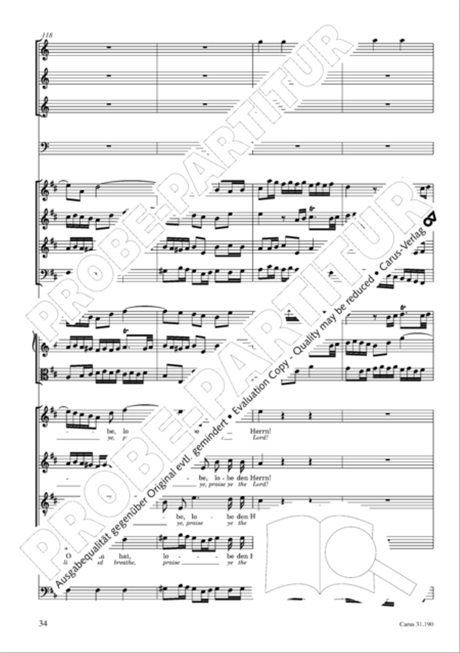 Sing to the Lord a new song (Singet dem Herrn ein neues Lied) ATB scores gallery preview page 35