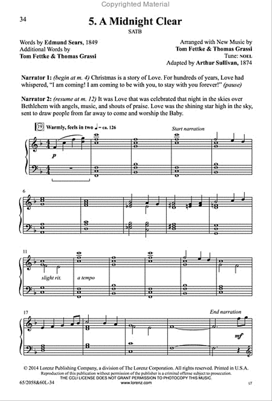 The Christmas Story - SATB Score with Performance CD 4-Part scores gallery preview page 19