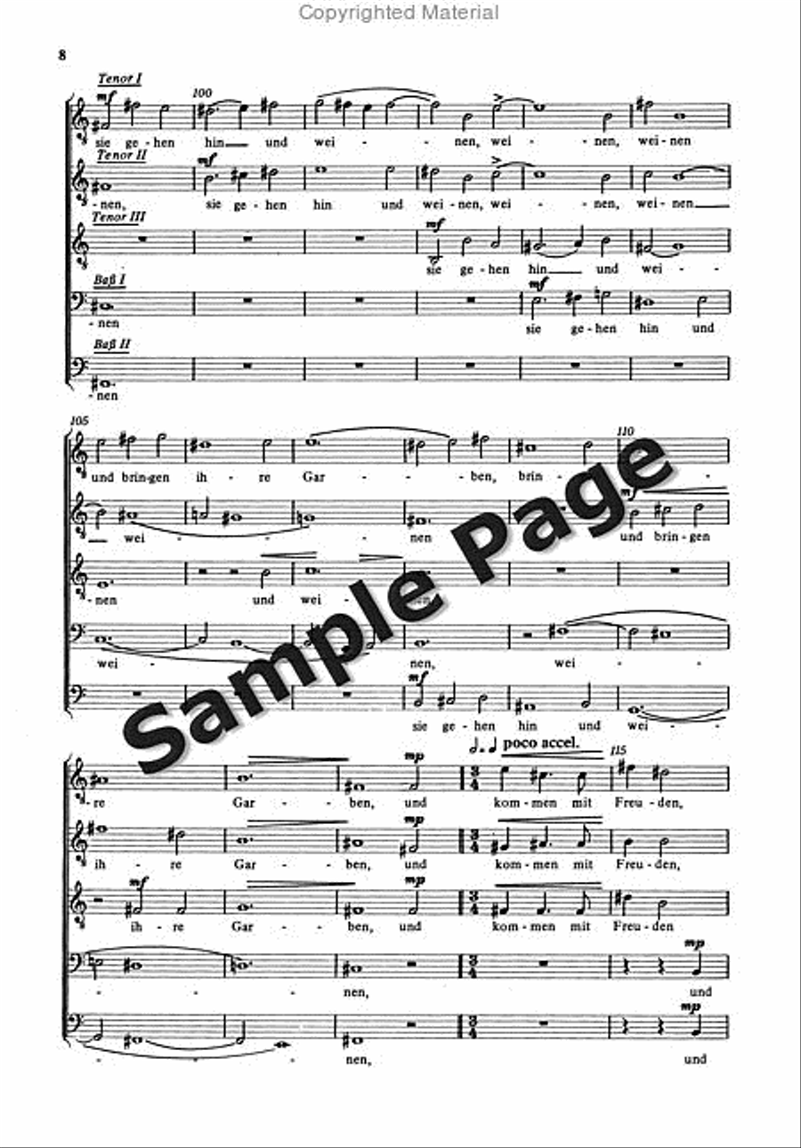Psalm 126 Men's Choir scores gallery preview page 9