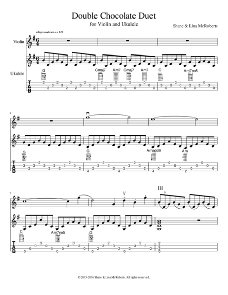 Double Chocolate Duet Set of Parts scores gallery preview page 1