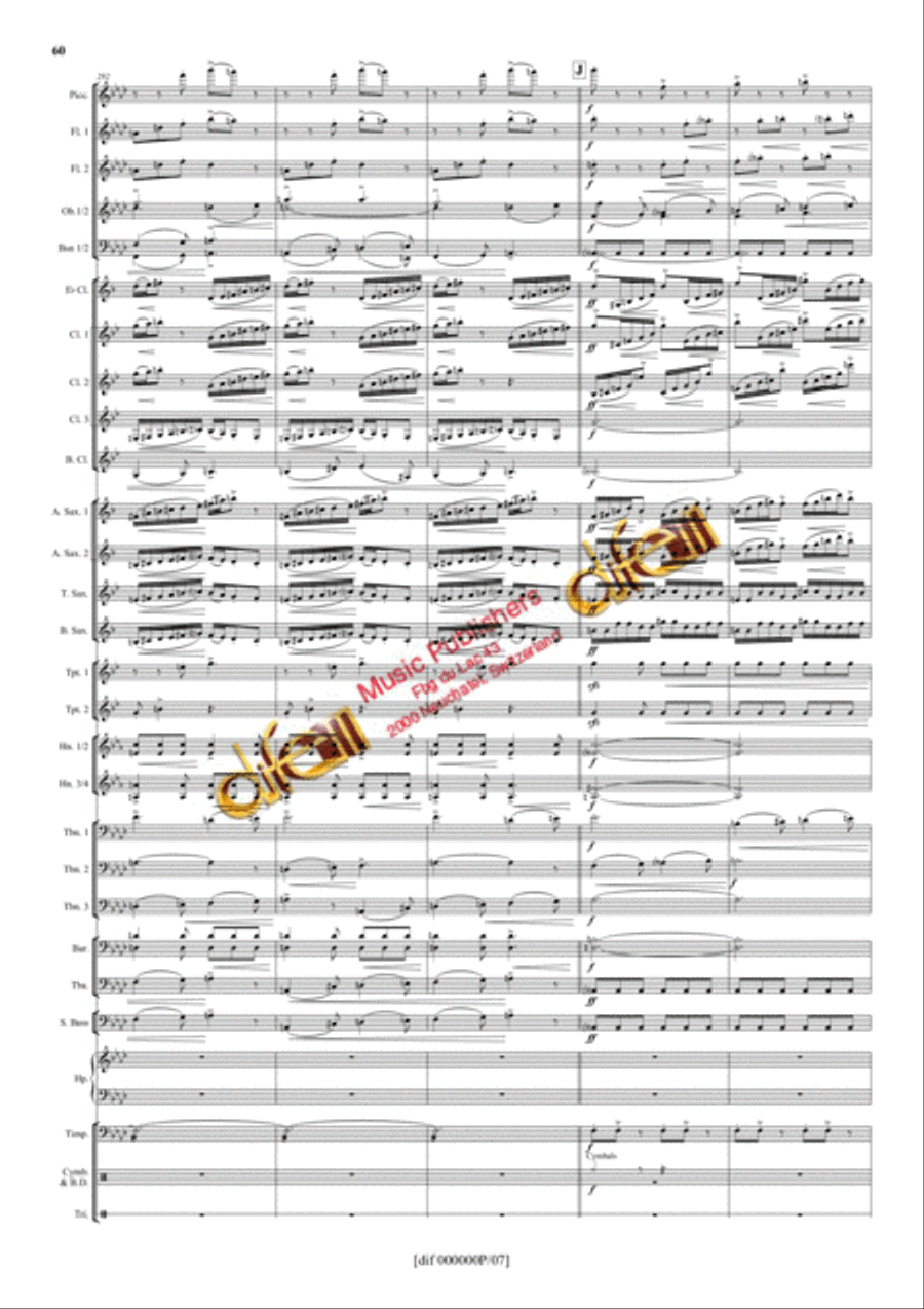 La Moldau Concert Band scores gallery preview page 59