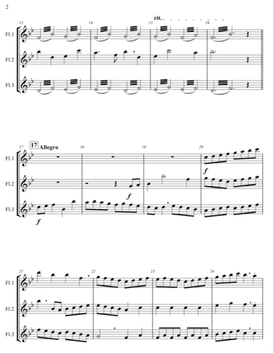Millennium - Flute Trio Millennium - Flute Trio Flute Trio scores gallery preview page 3