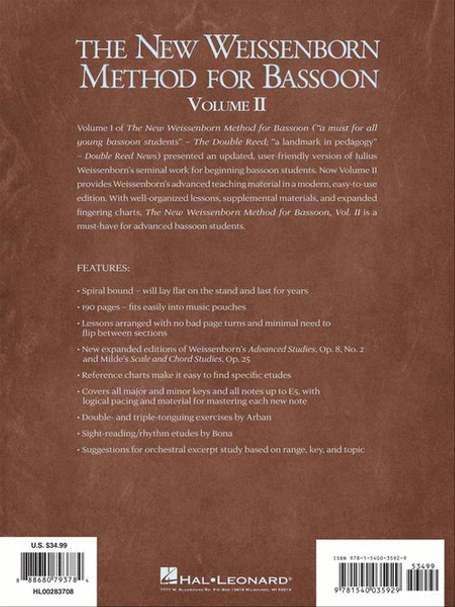 The New Weissenborn Method for Bassoon - Volume 2 Bassoon Solo scores gallery preview page 8