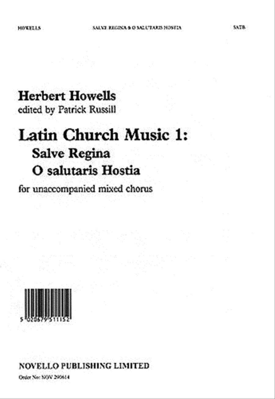 Salve Regina/O Salutaris Hostia 4-Part scores gallery preview page 1