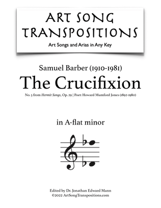 Book cover for The Crucifixion, Op. 29, No. 5