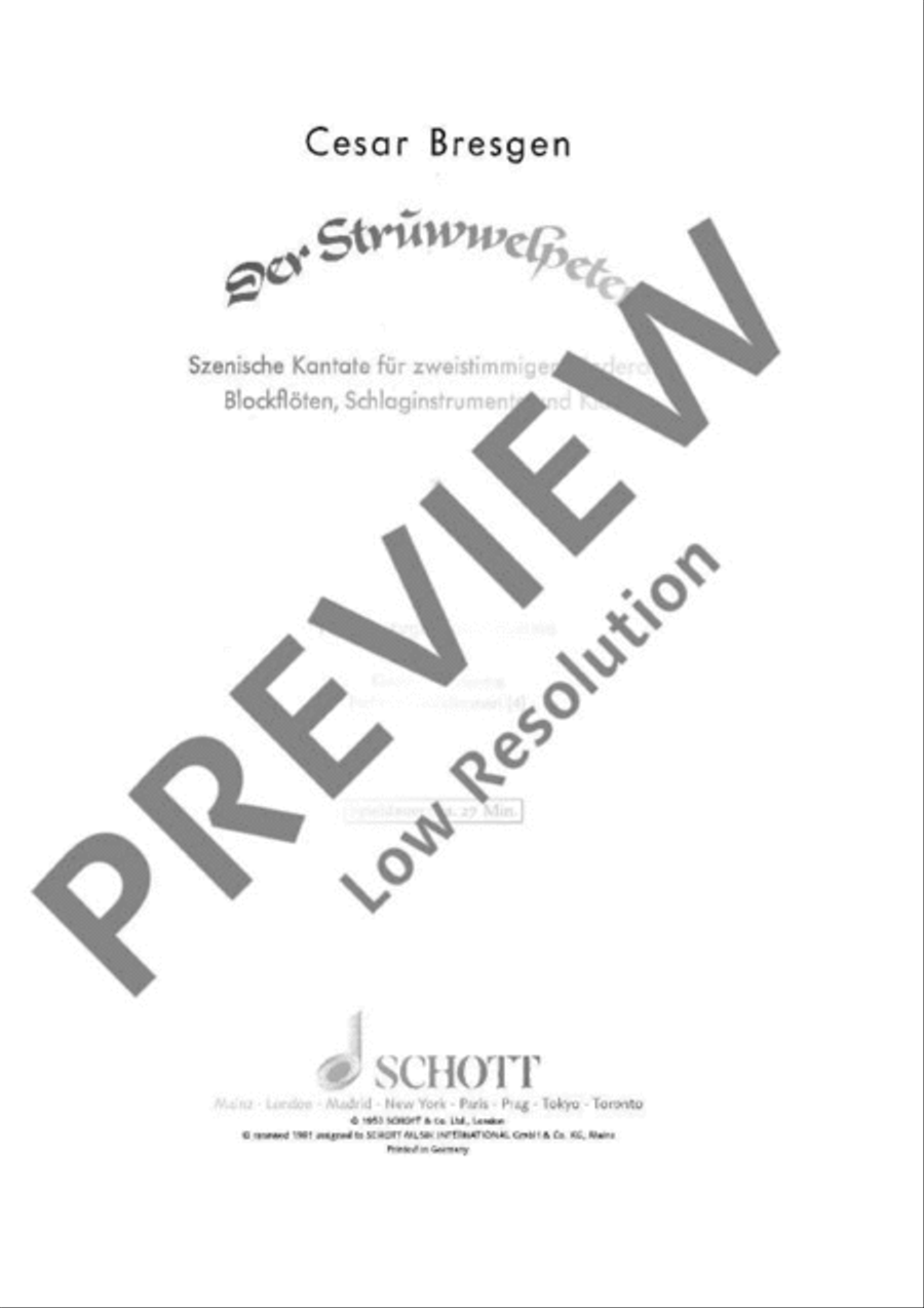 Der Struwwelpeter Children's Choir scores gallery preview page 2