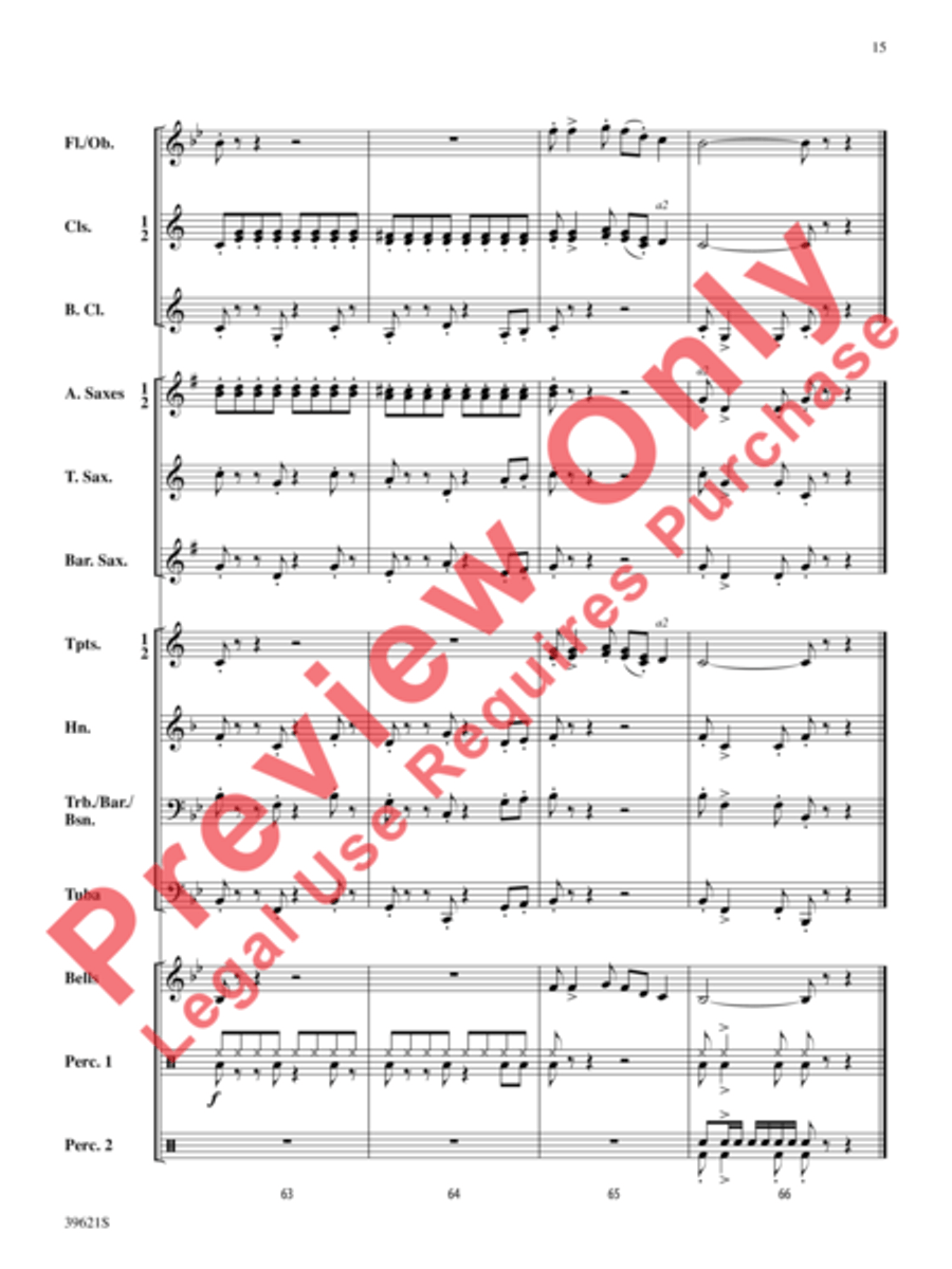 Clowning Around Clowning Around Concert Band scores gallery preview page 16