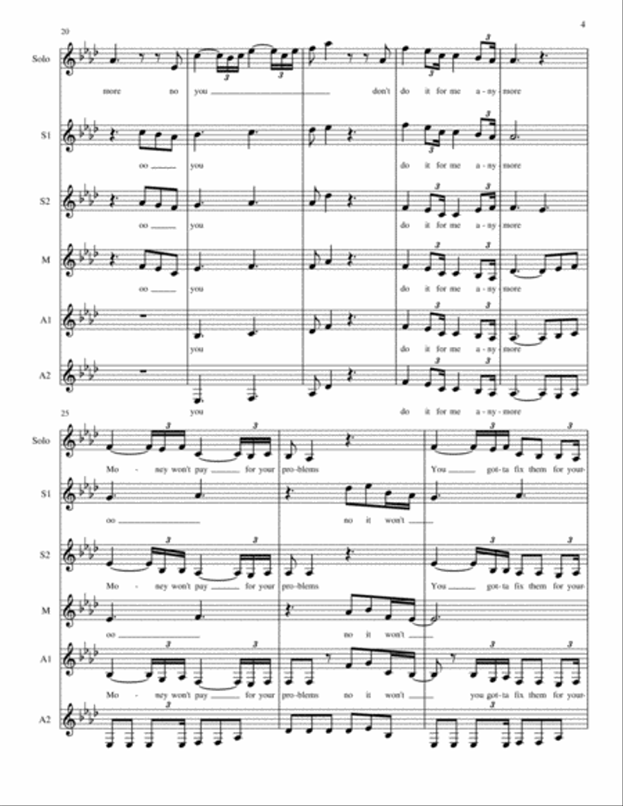 You Don't Do It For Me Anymore SSA scores gallery preview page 4