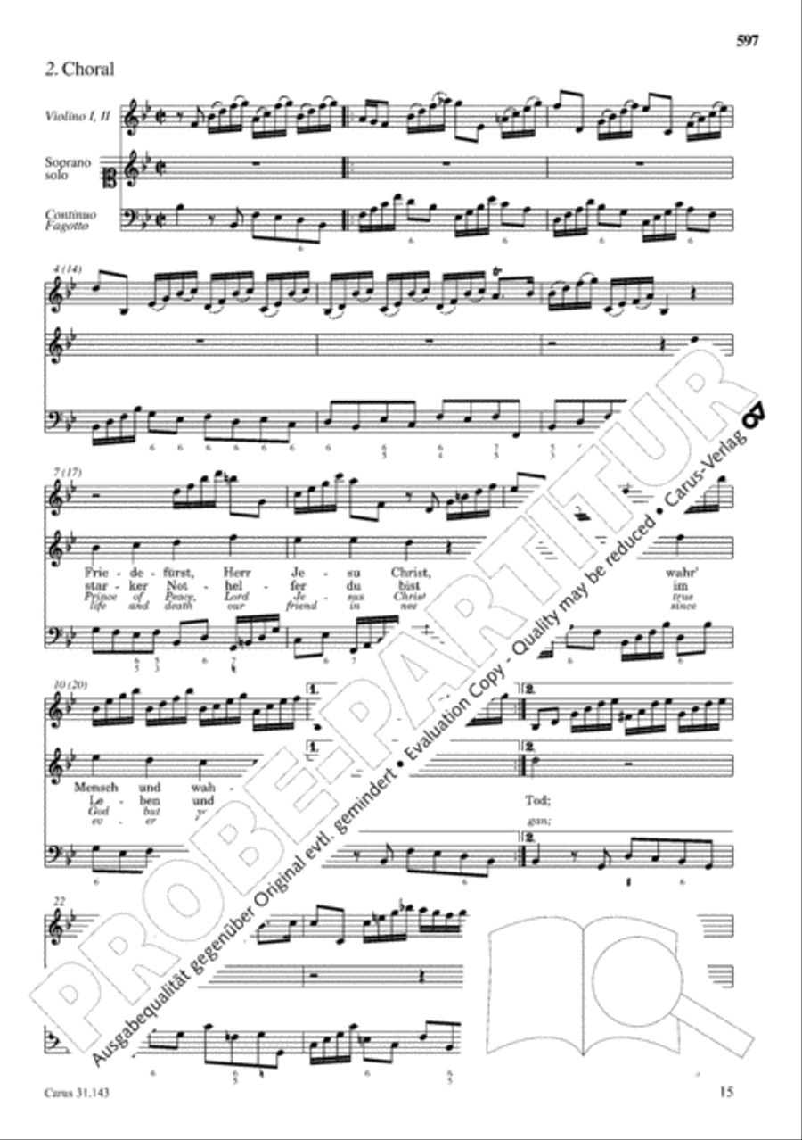 The Complete Sacred Vocal Works (Das geistliche Vokalwerk) Voice scores gallery preview page 598