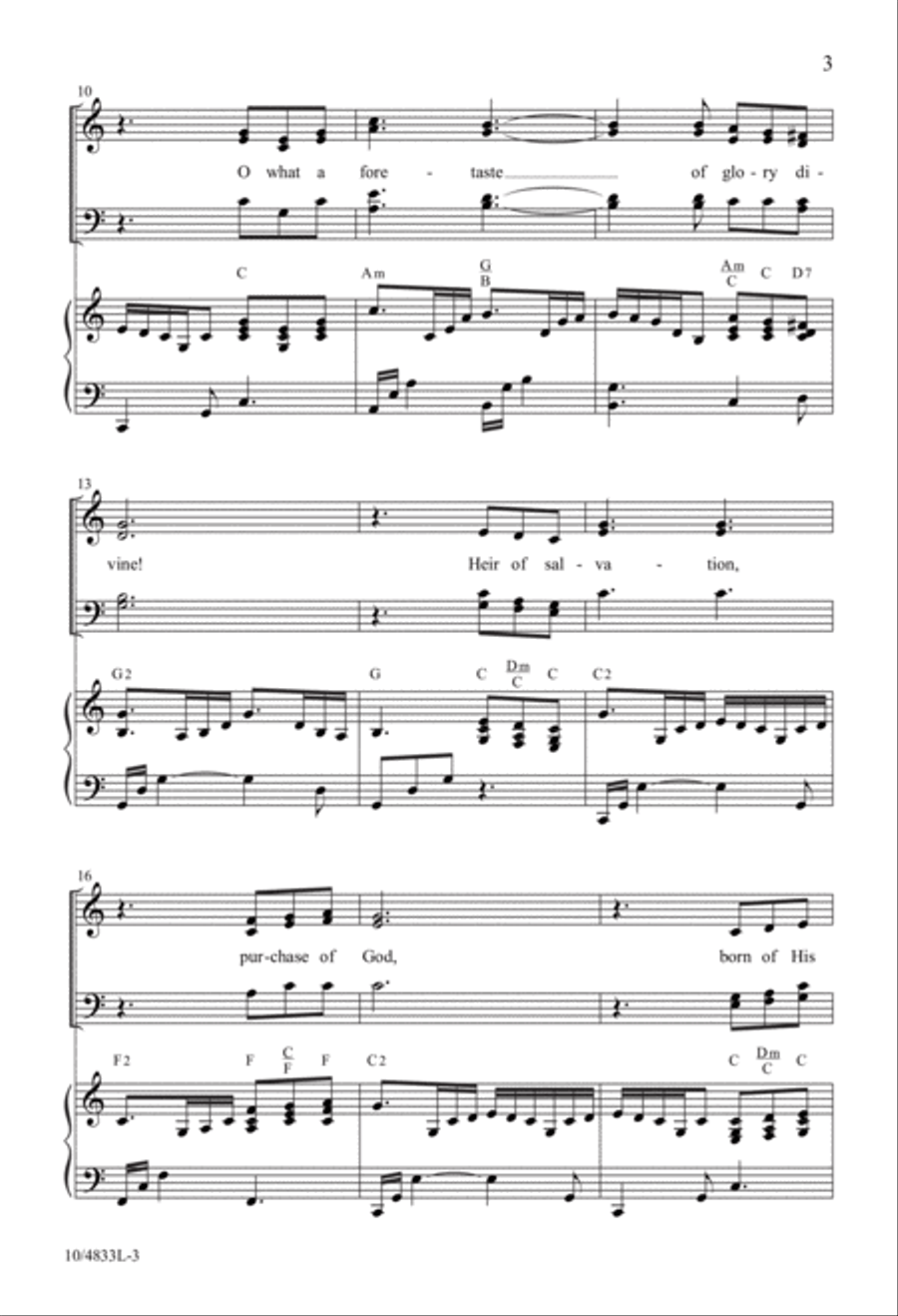Blessed Assurance 4-Part scores gallery preview page 3
