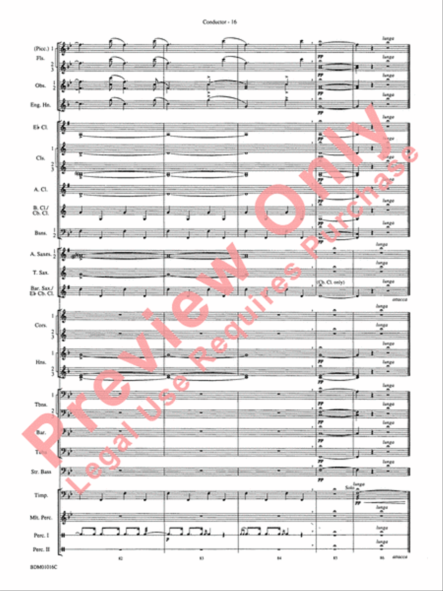 Fanfare and Allegro Concert Band scores gallery preview page 19