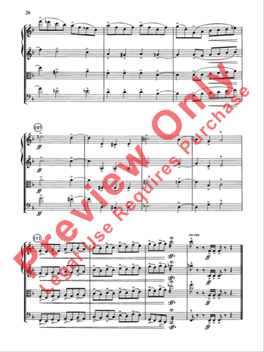 Cole Porter (Classic String Quartets) String Quartet scores gallery preview page 27