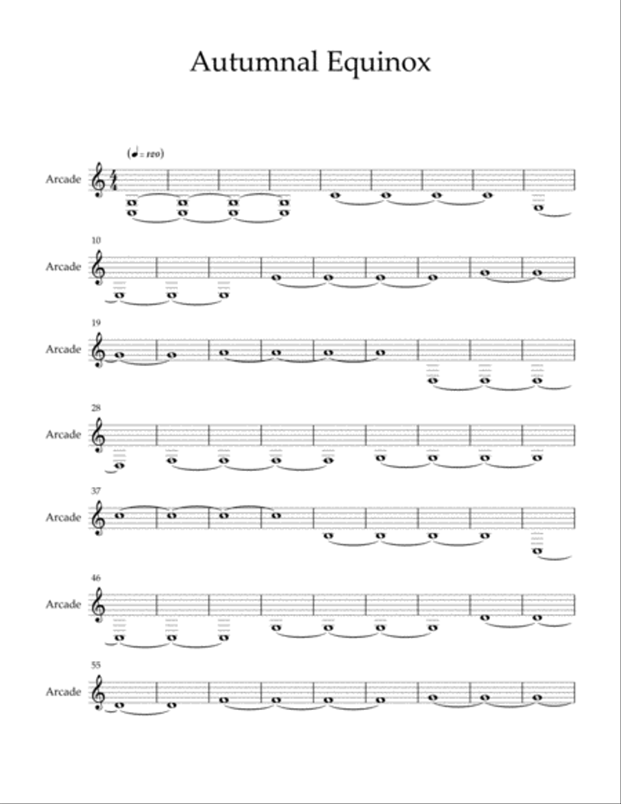 Autumnal Equinox Small Ensemble scores gallery preview page 1