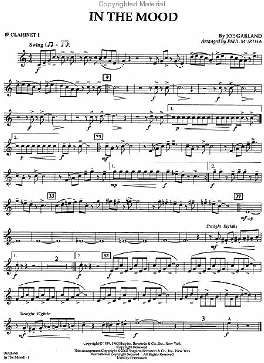In the Mood In the Mood Concert Band scores gallery preview page 5