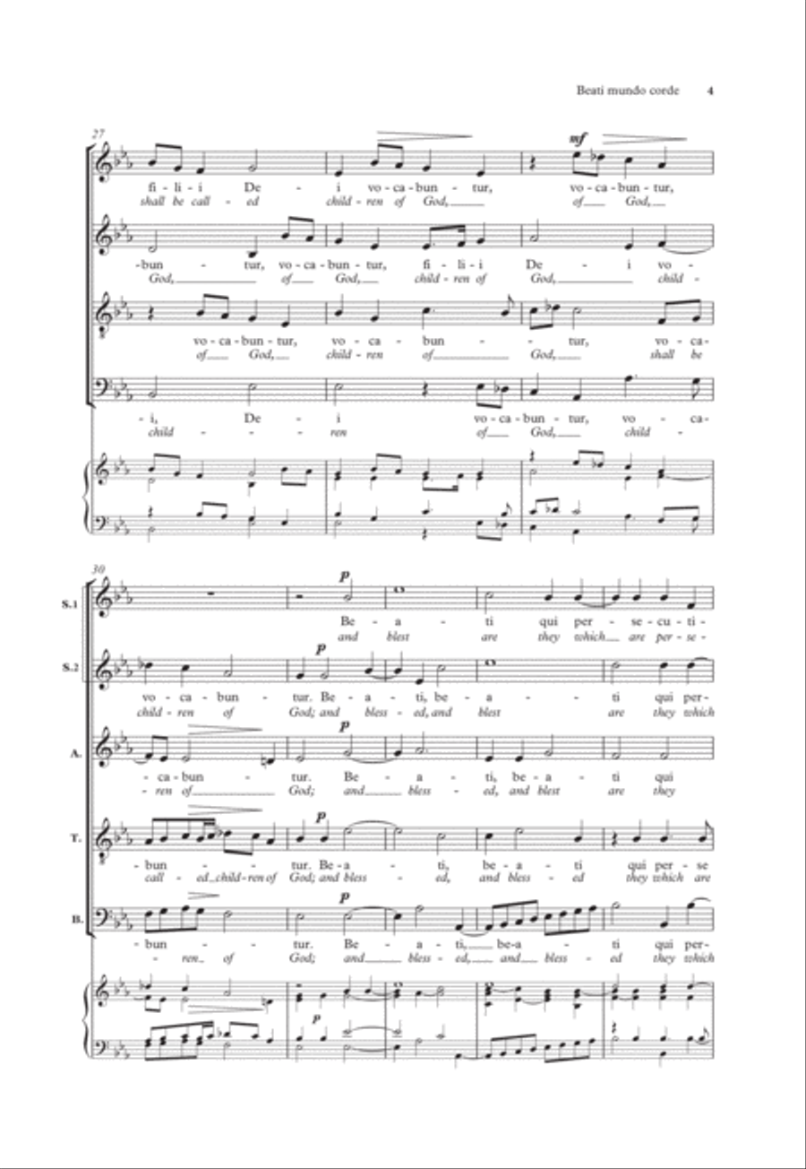 Beati mundo corde Beati mundo corde SSATB scores gallery preview page 4